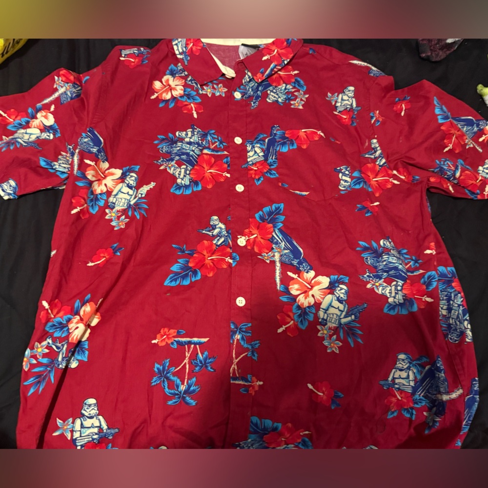 Star Wars Red Hawaiian Shirt